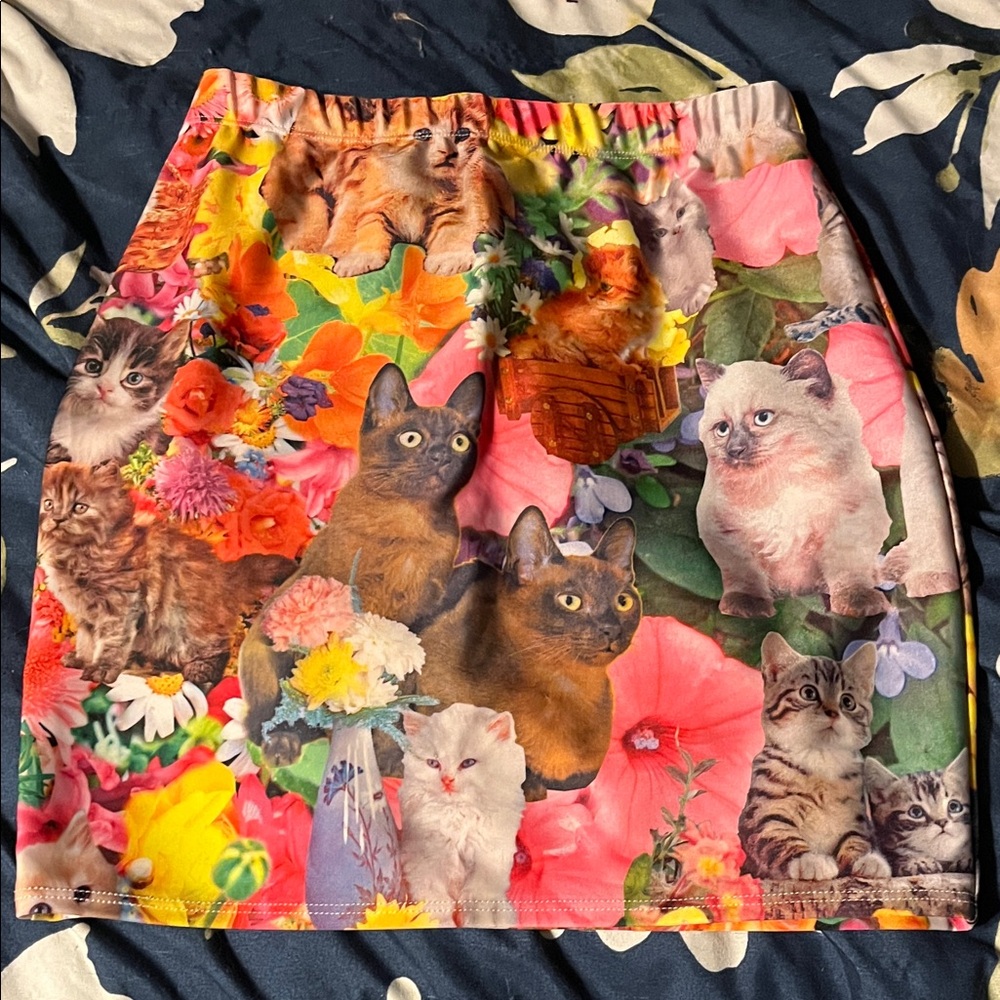 Pretty Snake Kitty Garden Party Skirt